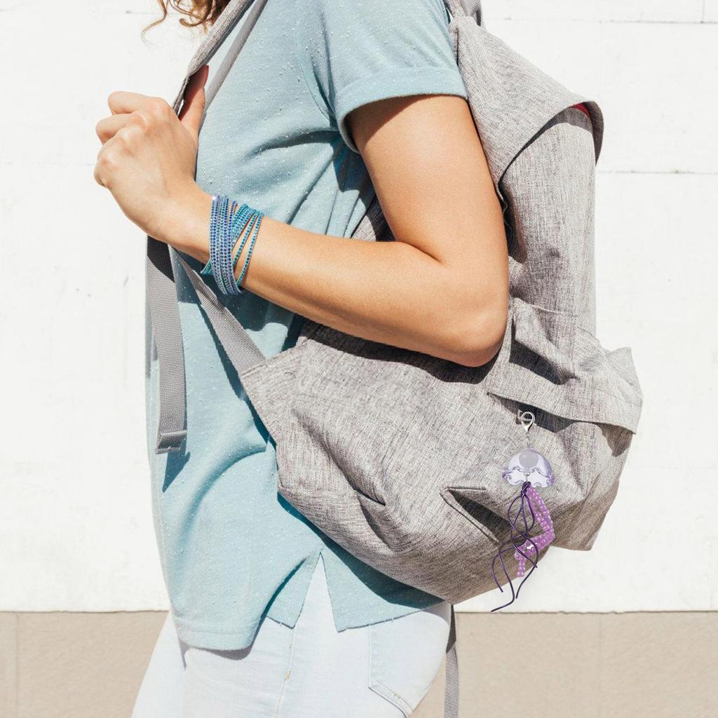 3 шт. Ручная работа Прочные стеклянные бусины Медуза Колокольчики ветра Брелок Украшение Аксессуар для уникальных и художественных стилей