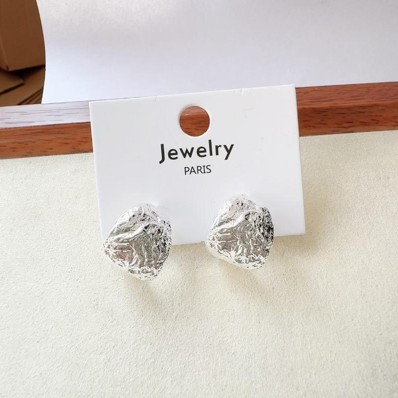 Французские металлические серьги-кольца с лавовыми блоками для женщин, простые, золотистого цвета, двусторонние, квадратные, геометрические, серьги-пряжки, ювелирное украшение, подарок