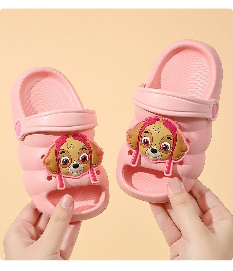 Летние тапочки в стиле Crocs Щенячий патруль для детей: Мультяшные сандалии для мальчиков и девочек