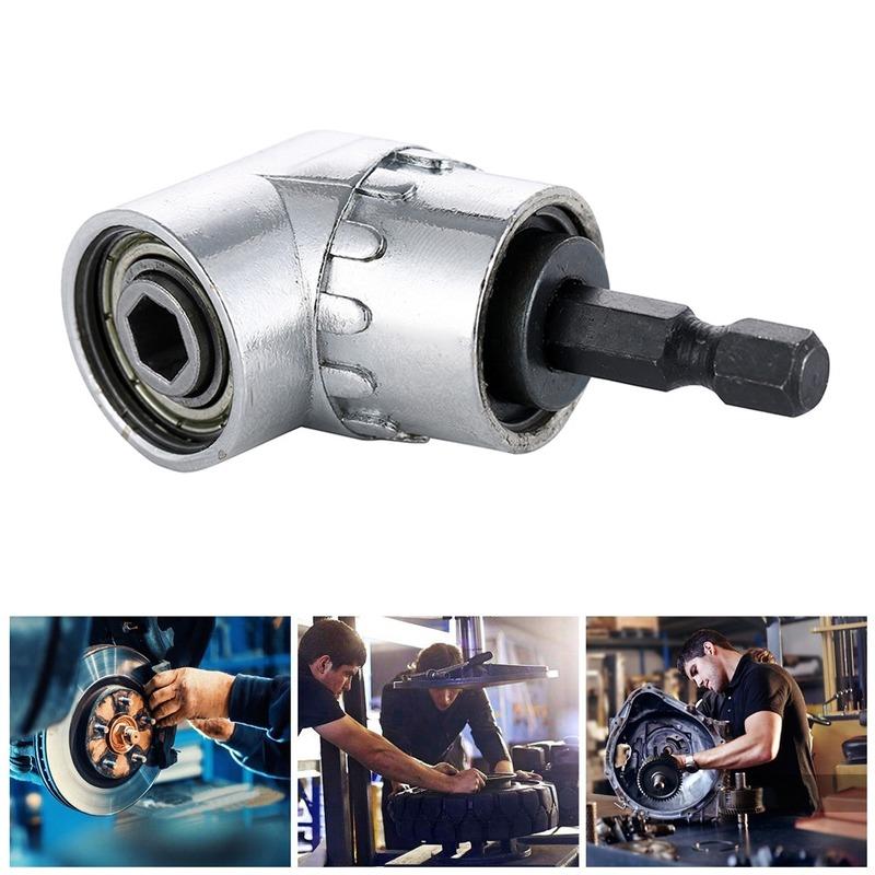 105 Degree Angle Screwdriver Set 1/4 Inch Hex Bit Socket Socket Holder Adapter Adjustable Bits Drill Bit Angle Screw Driver Tool for Home