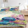 Lilo Stitch Adventure Print 3Pcs Bedding Setduvet Cover With 2 Bedropillowcase Home Birthday Gift