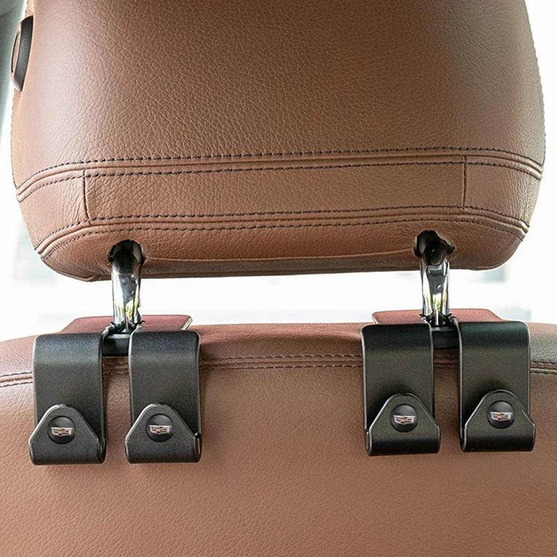 AABHR1 Portable Car Seat Back Double Hooks Storage Hanger For Cadillac ATS BLS CT4 CT5 CTS ESCALADE SLS SRX XT5 XT6 XTS XLR XT4