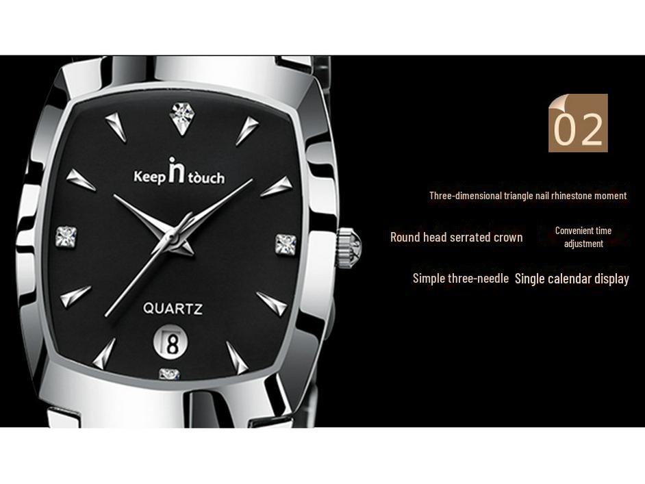 Часы Leida Classic Unisex Quartz Watch — водонепроницаемые, закаленное стекло, простой дизайн