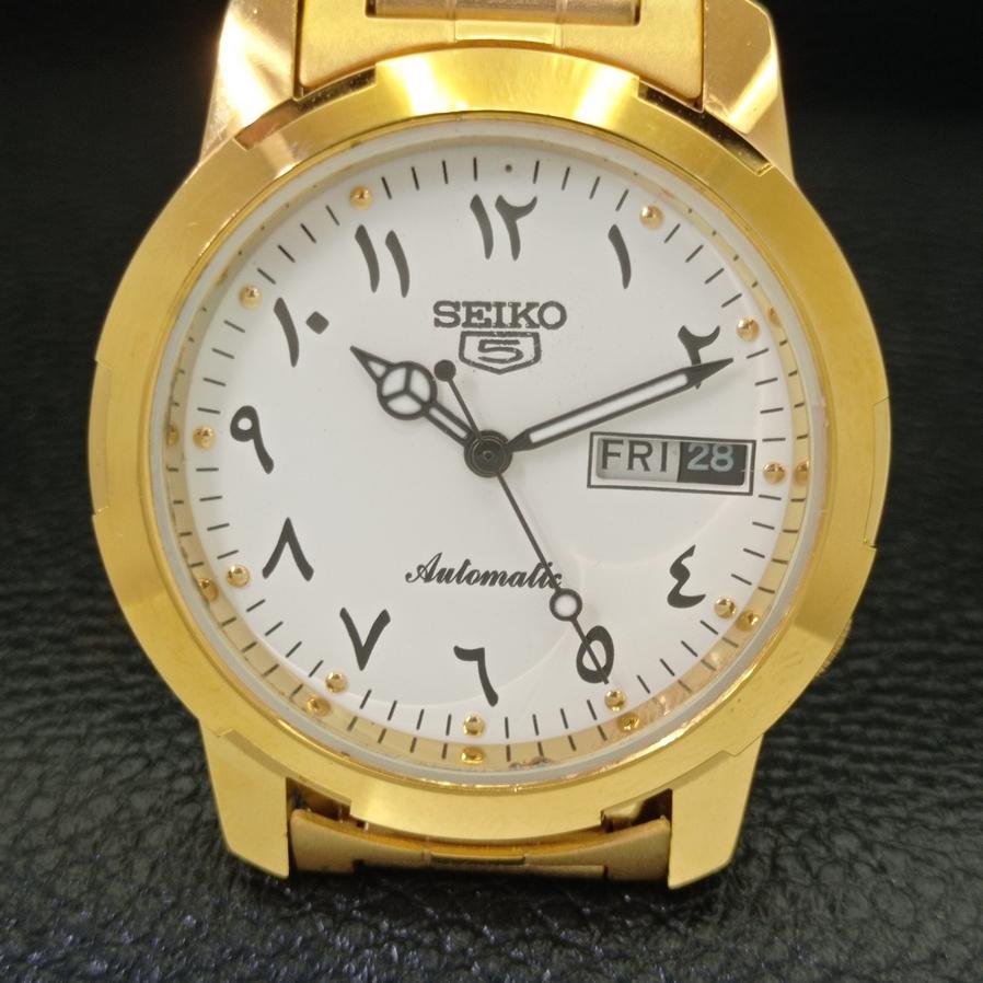 МУЖСКИЕ ВОССТАНОВЛЕННЫЕ SEIKO 5 JAPAN 6309A АВТОМАТИЧЕСКИЕ АРАБСКИЕ БЕЛЫЕ ЦИФЕРБЛАТНЫЕ ЧАСЫ a426405-2
