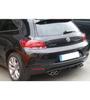 Для Vw Volkswagen Scirocco 2009-2014 Диффузор Правый Левый Выход Пластиковый Глянцевый Черный