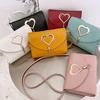 Fashion Mini Ladies One Shoulder Messenger Bag PU Lipstick Mobile Phone Small Square Bag CLE