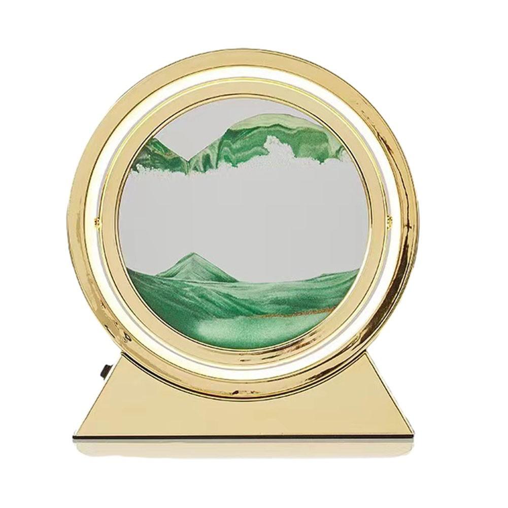 Настольная лампа для спальни с зыбучим песком для глубокого морского пейзажа, песочная картина, декор, подарки