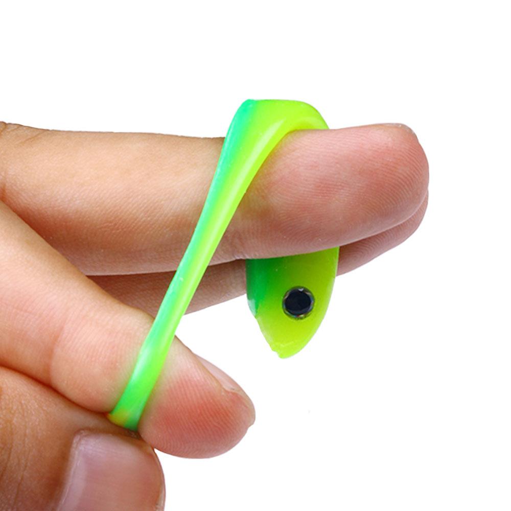 5 шт., мягкие приманки, набор рыболовных приманок, 6,5 см-3 г, сделай сам, джиг-головка, джиг-приманка для рыбы, Т-хвост, приманка для морского окуня, рыболовные снасти