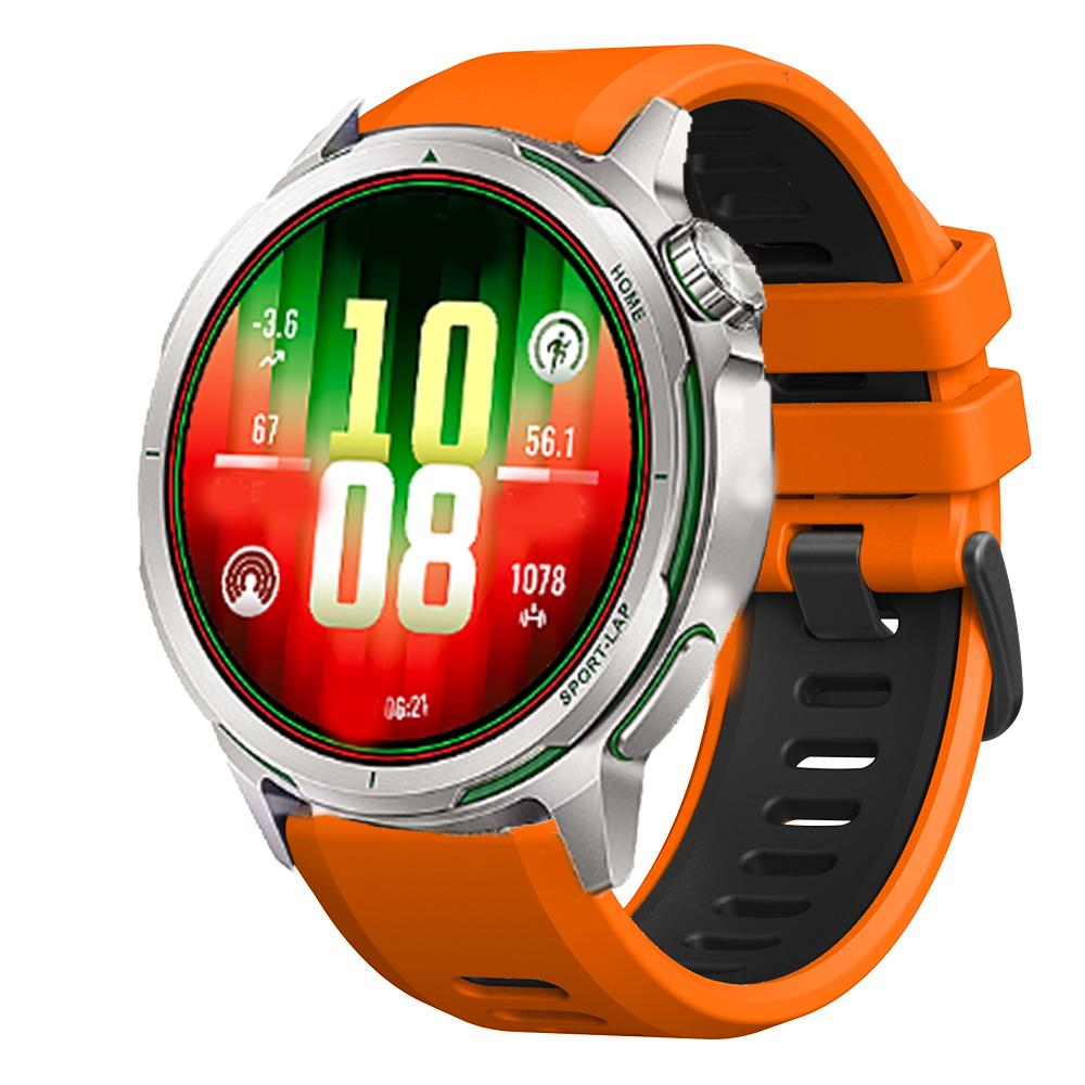 Быстросъемный 22 мм двухцветный спортивный силиконовый ремешок для HUAWEI WATCH GT Runner2 Ремешок для HUAWEI GT6 GT5 GT4 GT3 46 мм браслет