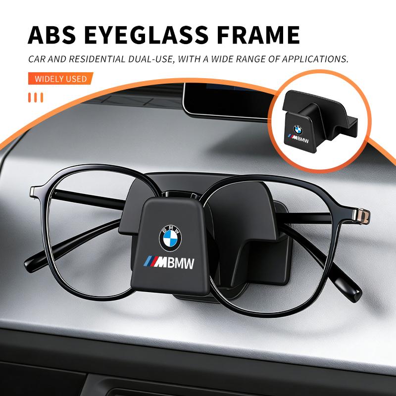 Car Seat ABS Self-Adhesive Glasses Holder Sunglasses Storage Accessories For BMW M 1 3 4 5 6 7 Series M3 M6 F01 F02E34 E36 E70