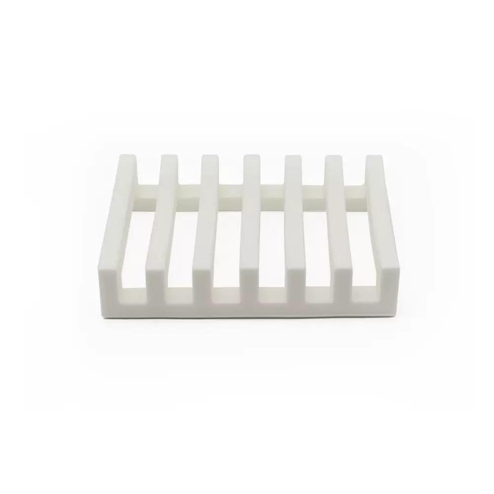 Soap dish rack, anti-slip bathroom accessories, silicone soap box protector, sink deck, bathtub, shower tray soap drain, silicon