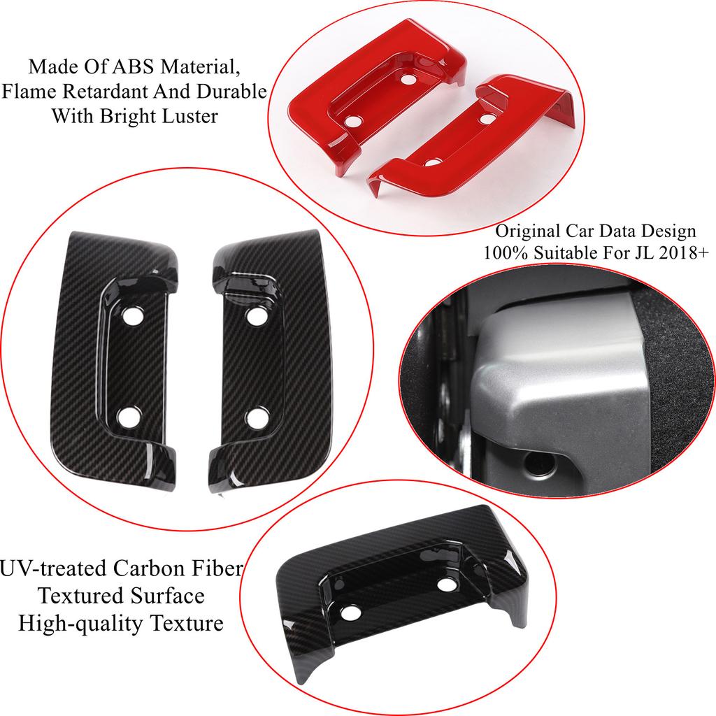 Замок задней двери автомобиля, пряжка, декоративная крышка, наклейки для Jeep Wrangler JL 2018 2022, аксессуары для интерьера