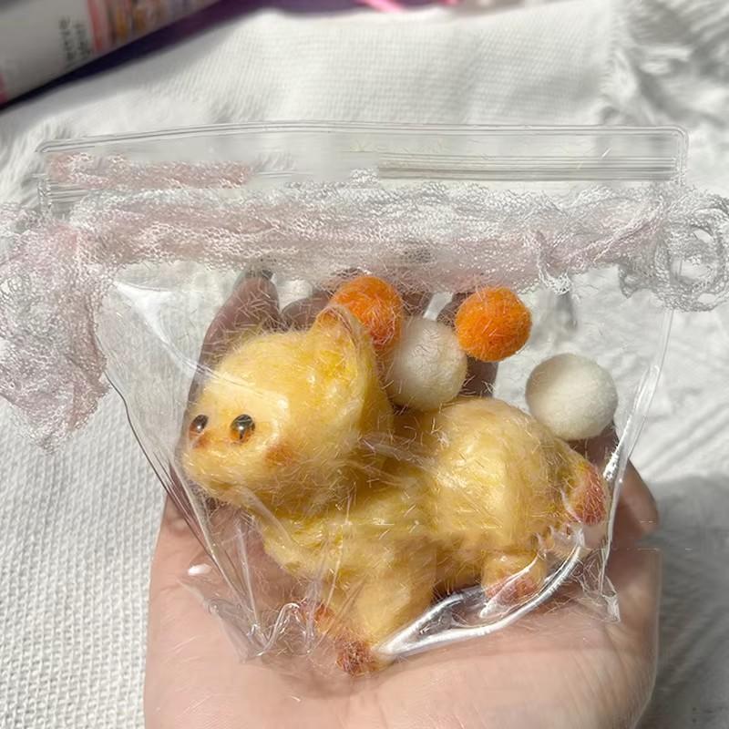Мультяшный Кавайный Мягкий Плюшевый Животный Кролик Кошка Медленно Отскакивающая Игрушка-Сквиш для Пальцев Девочка Сквиши Подарок на День Рождения Персидская Кошка Детский Питомец