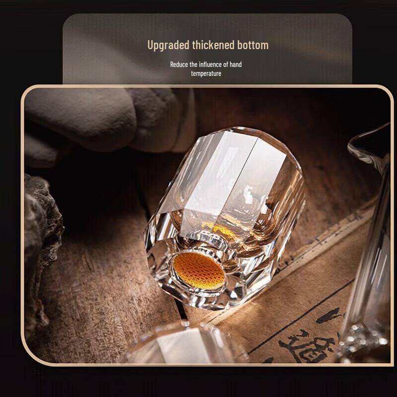 FANKAQI Luxury Crystal Baijiu Decanter & Cup Set (20-Piece)