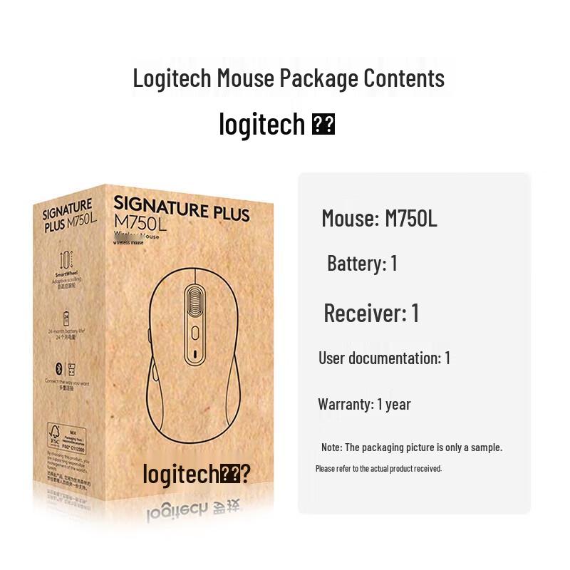 Logitech Беспроводная бесшумная мышь M750L