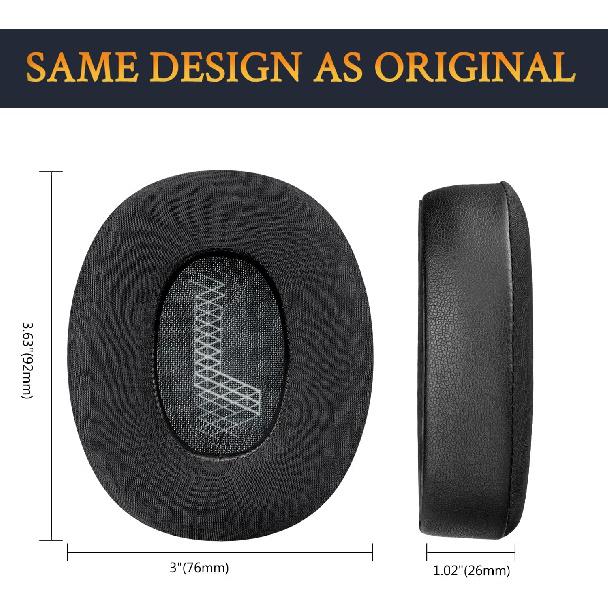 SOULWIT Охлаждающие гелевые сменные амбушюры для полноразмерных наушников JBL E65BTNC/Live 650BTNC/Live 770NC/Live 660NC/Duet NC, Подушечки для ушей с шумоподавлением