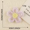 Cartoon Flower Embroidery Stickers and Patches for DIY Handbooks, Jewelry, Brooches, Hair Accessories, and Clothing