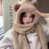 Warm Bear Hooded Scarf Set