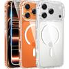Прозрачный Магнитный Чехол Для iPhone 17 16 Pro Max 15 14 Plus Беспроводная Зарядка Крышка 13 12 Mini 17 Air Magsafe Защитный Чехол
