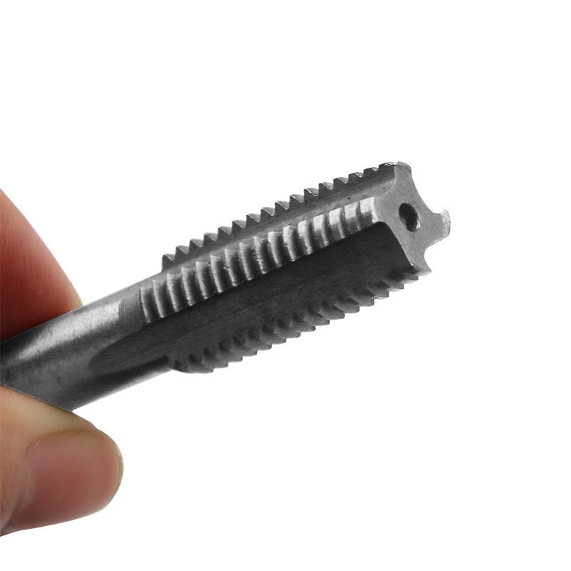 Taper Square Handle Straight Groove Tap Set: M3, M4, M5, M6, M8, M10, M12 (7 Pieces)