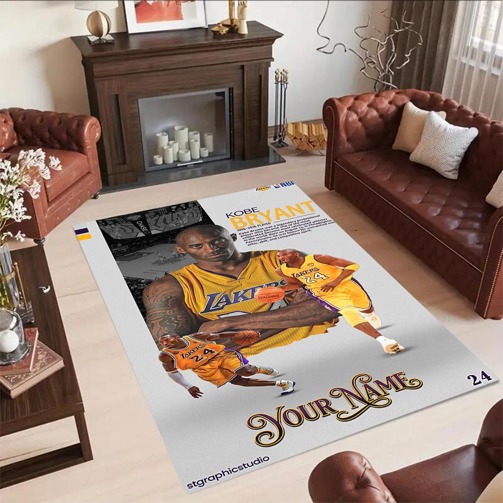 Kobe Customized Name Floor Mat Design For Hallway Balcony Playrooms Living Rooms Antislip Carpet Decorate Offices Birthdaychristmas Gift