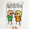 comedy T The C Cyanide Throw Flannel Throw Blanket Suitable for Sofa Living Room Bedroom