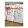 2-piece Laced Boxed Velvet Dowry Holder Bath Towel Set Turkish Bath Set 1 Piece 70x140, 1 Piece 50x90