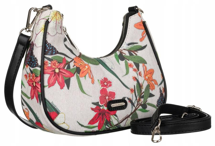 Women's floral eco-leather messenger bag - David Jones