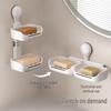 LIEI Wall-Mounted Suction Cup Soap Dish