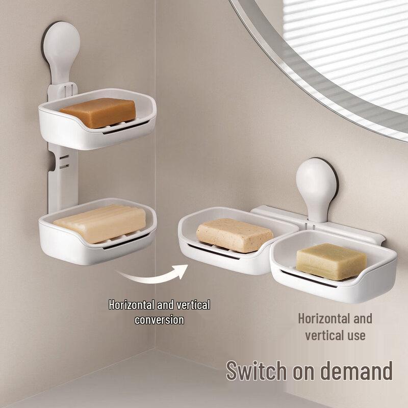 LIEI Wall-Mounted Suction Cup Soap Dish