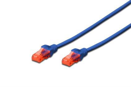 Patchcord DIGITUS UTP cat. 6 1m PVC blue