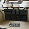 8 Pockets Hanging Backseat Trunk Organizer Durable Cargo Storage Bag For Tools Emergency Kits