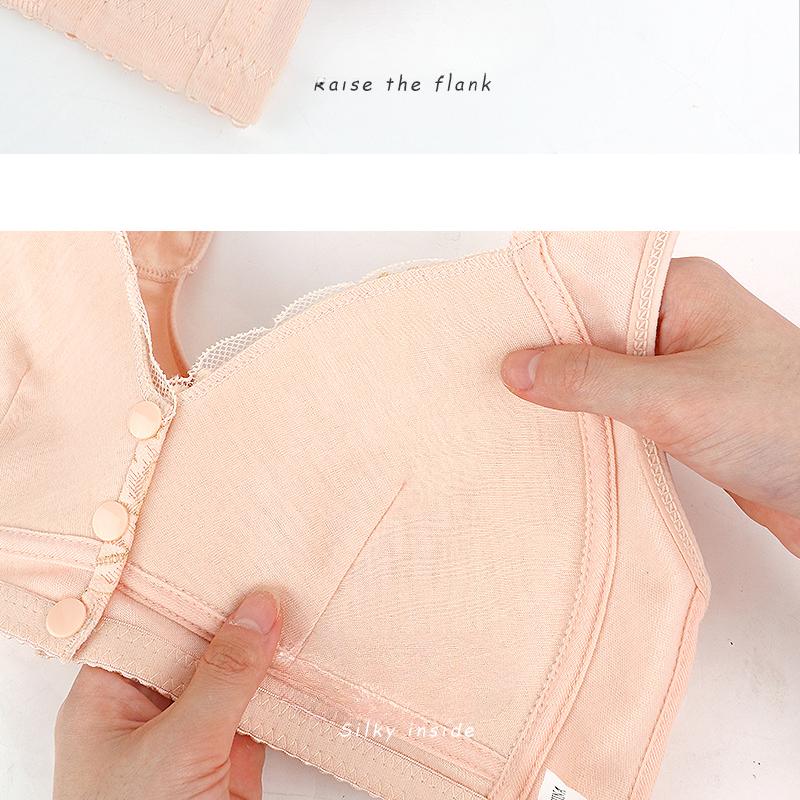 Нижнее белье с большой чашкой и пряжкой спереди, женское, без стальных колец, кружевное, большого размера, простое и удобное, дышащее, с отверстиями