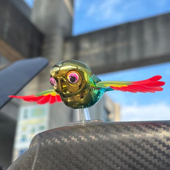 Yousheng Flying Bird Car Ornament Motorcycle Exclusive Model Flapping Wings Motion Decor for Dashboard Creative Auto Accessory