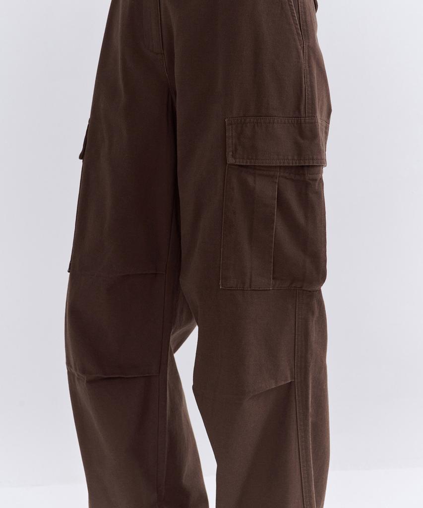 MUSINSA STANDARD WOMAN Women'S Fleece-Lined Wide Cargo Pants [Baroque Brown]