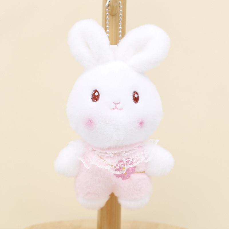 Adorable Plush Bunny Keychain Stuffed Toy 4 Inch Wedding Toss Doll Wholesale