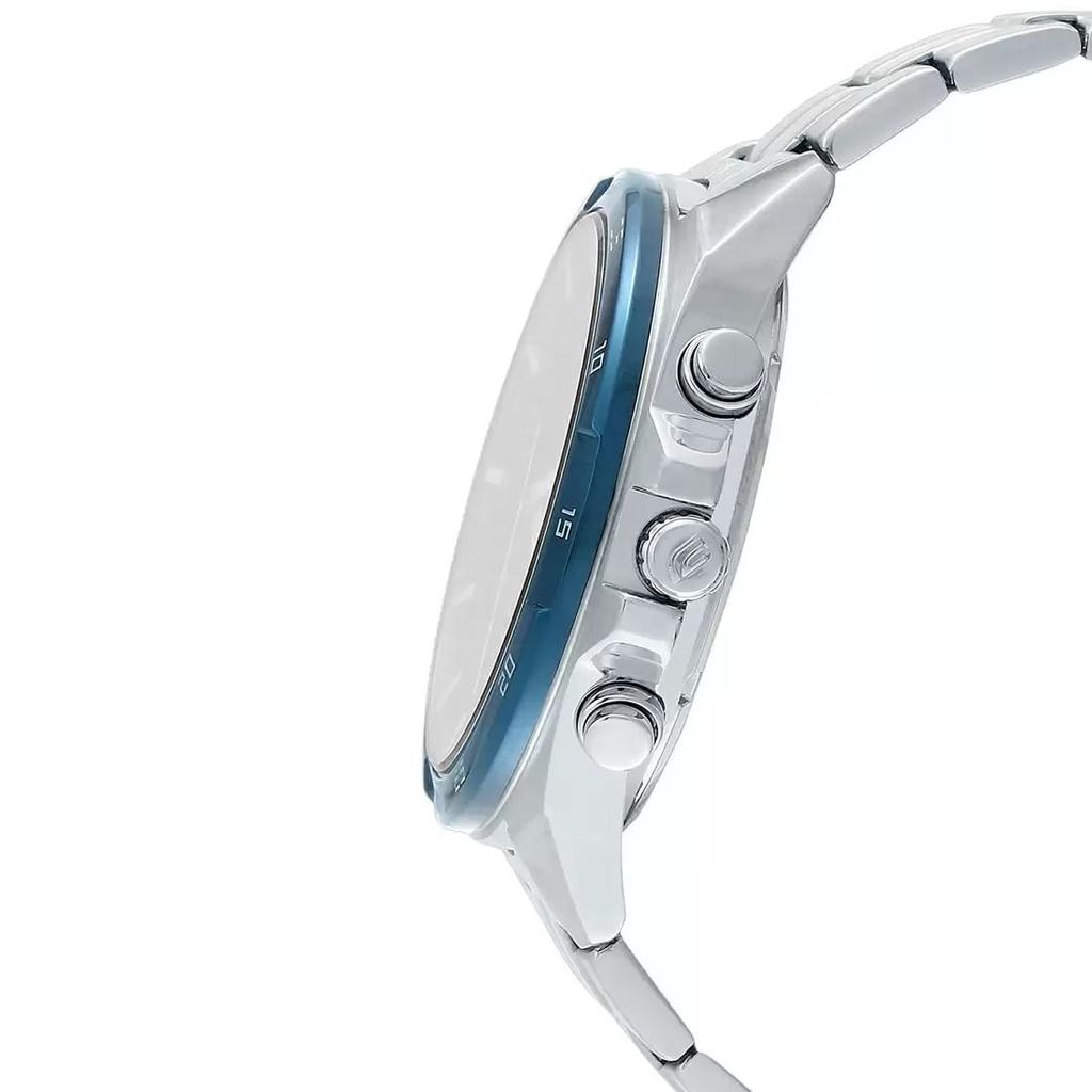 Часы мужские серебристые с хронографом, Silver Chronograph Men's Watch,  Casio