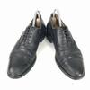 Mack James Genuine Leather Goodyear Welt Punched Cap Toe Business Dress Shoes Size 25.0cm Black(USED)