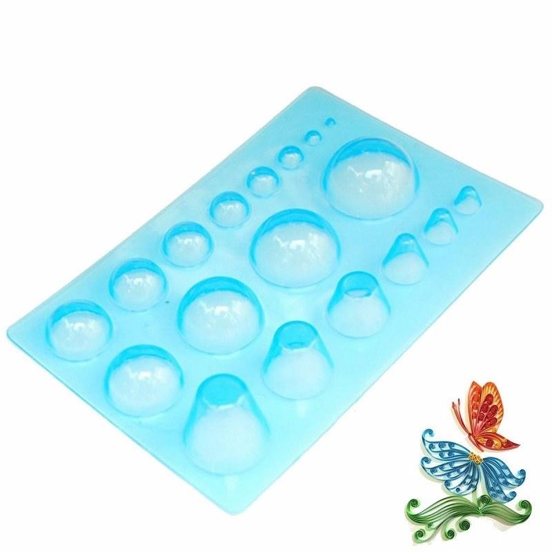 Сделай сам Мини Квиллинг 3D Полусферы Квиллинг Бумажное творчество Доска для создания Форма Инструмент Аксессуары