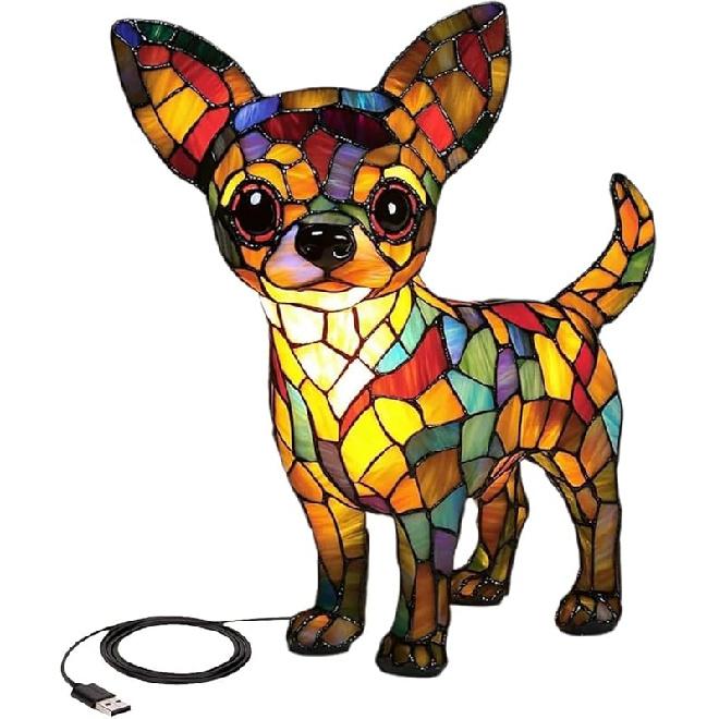 Ночной светильник с изображением собак, окрашенный в смоляной цвет, французский бульдог, настольная лампа, милые светодиодные настольные лампы для собак, винтажный ночник с изображением животных, красочный столик для собак