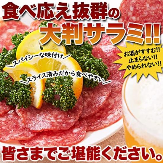 Кусочки салями Tennen Seikatsu x Колбаса салями Закуски Закуски большого размера Отечественное производство Стоимость (175г 5) (5 сумок)