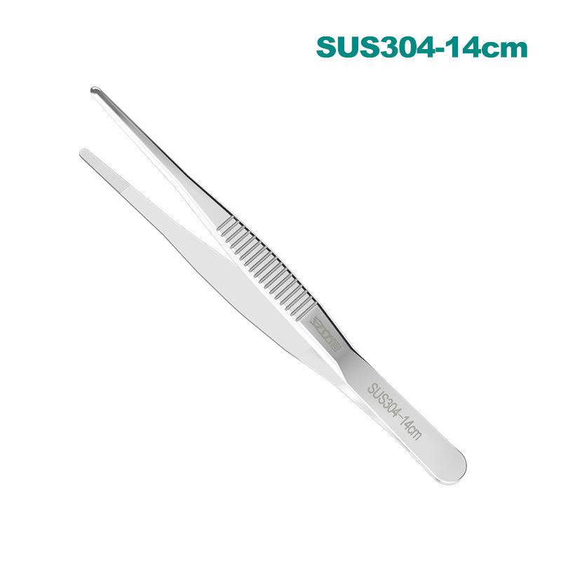 25 см пинцет для укладки волос из нержавеющей стали 304 с круглыми зубцами и нескользящей конструкцией