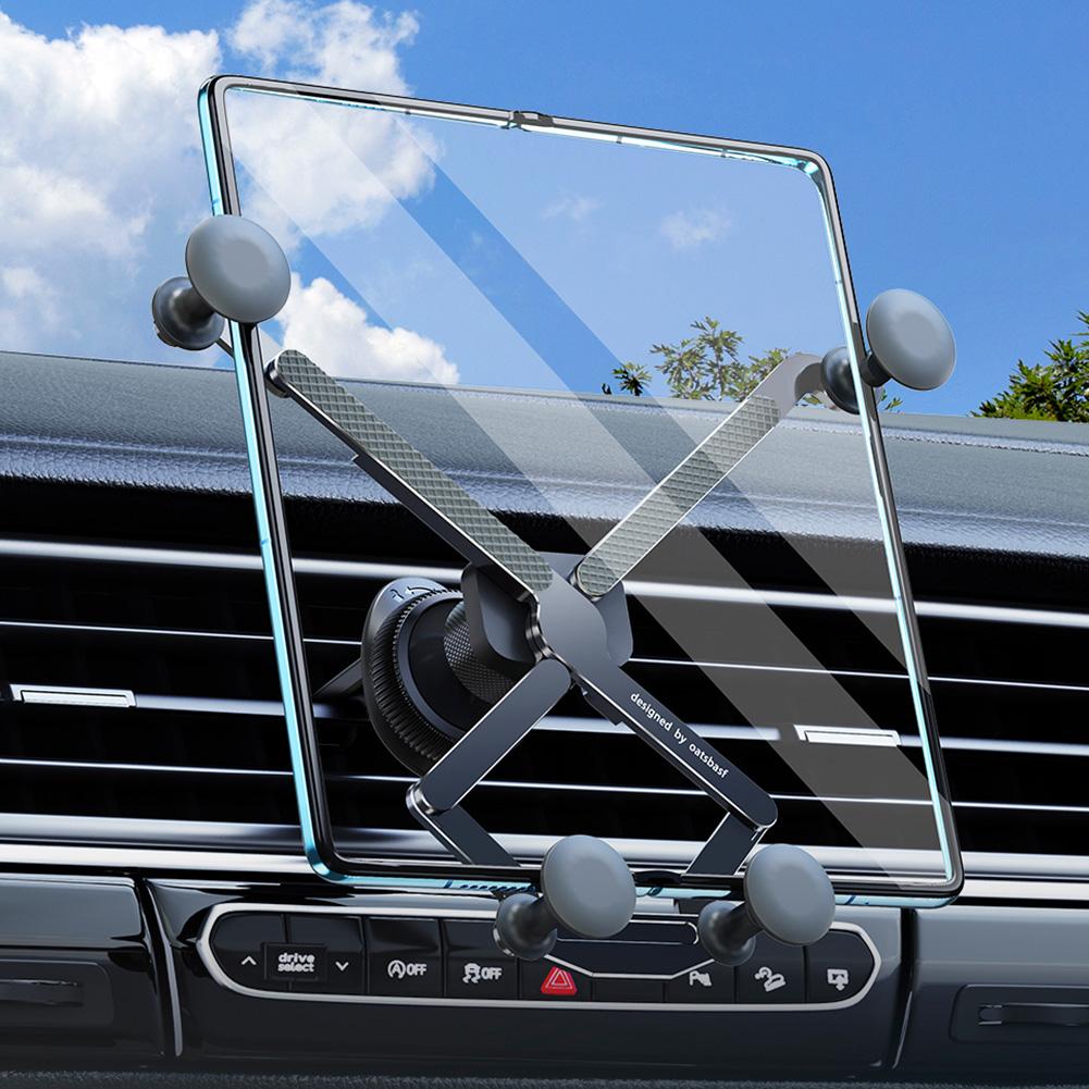 Автомобильный держатель для телефона с большим экраном, специальная гравитационная подставка для воздуховода, регулируемый кронштейн для сотового телефона/складного телефона/планшета