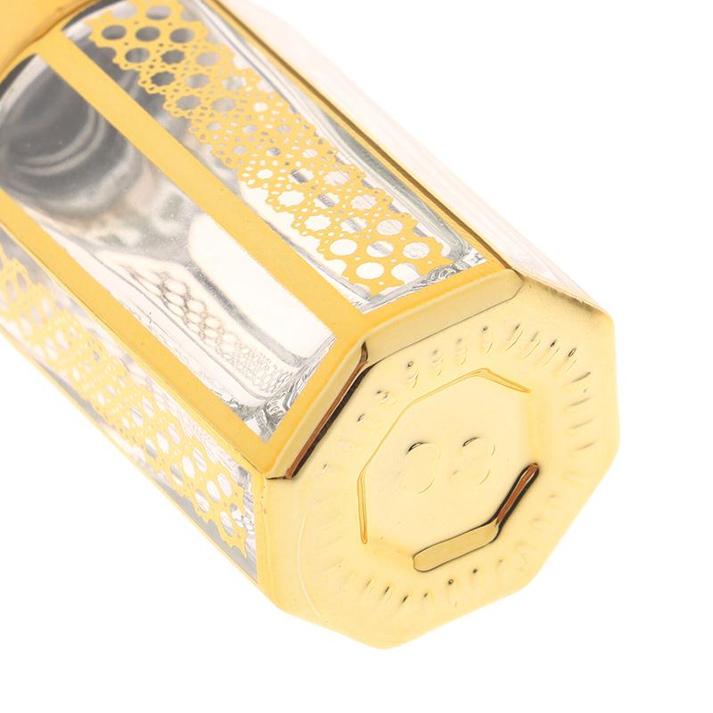 3/6/15 мл Роликовый флакон Стеклянный Мини-контейнер для эфирных масел Портативный Флакон для смешивания парфюмерии Золотой Пустой флакон с роликом