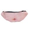 3D Dad Beer Belly Fanny Pack Large Capacity Realistic Zipper PU Dad Waist Pocket Funny Bag
