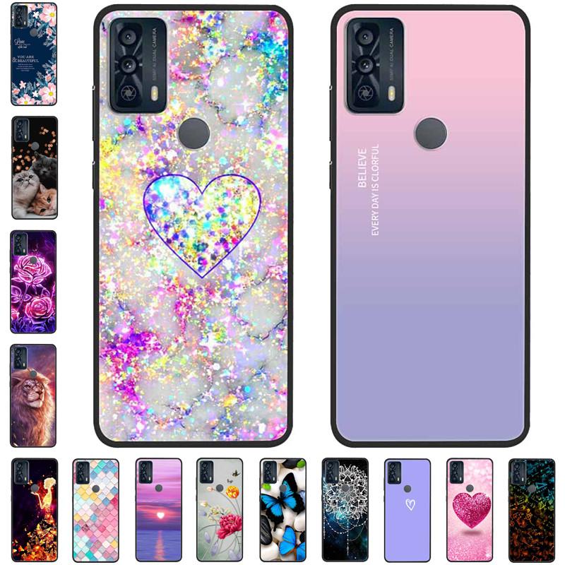 Чехол For TCL 20B Case 6159K Силиконовый Мягкий Модный TPU Чехол для Телефона для TCL 20B Case для TCL 20B 20 B Бампер Защитный TPU Оболочка