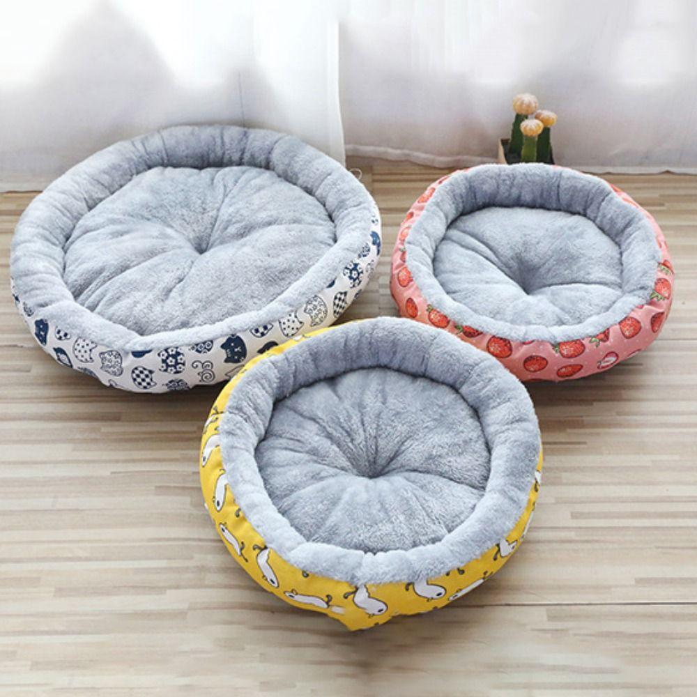 Корзины для сна с рисунком из мультфильма «Кошка», холщовое/бархатное гнездо для собак, хлопковое гнездо для щенков