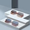 Summer Gradient Sunglasses Vintage Frameless Sun Glasses New Women Shades  for Unisex
