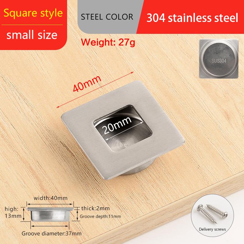 Невидимые Врезные Мебельные Ручки скрытые ручки для шкафа с раздвижными дверями ручки для ящиков скрытая ручка нержавеющая сталь