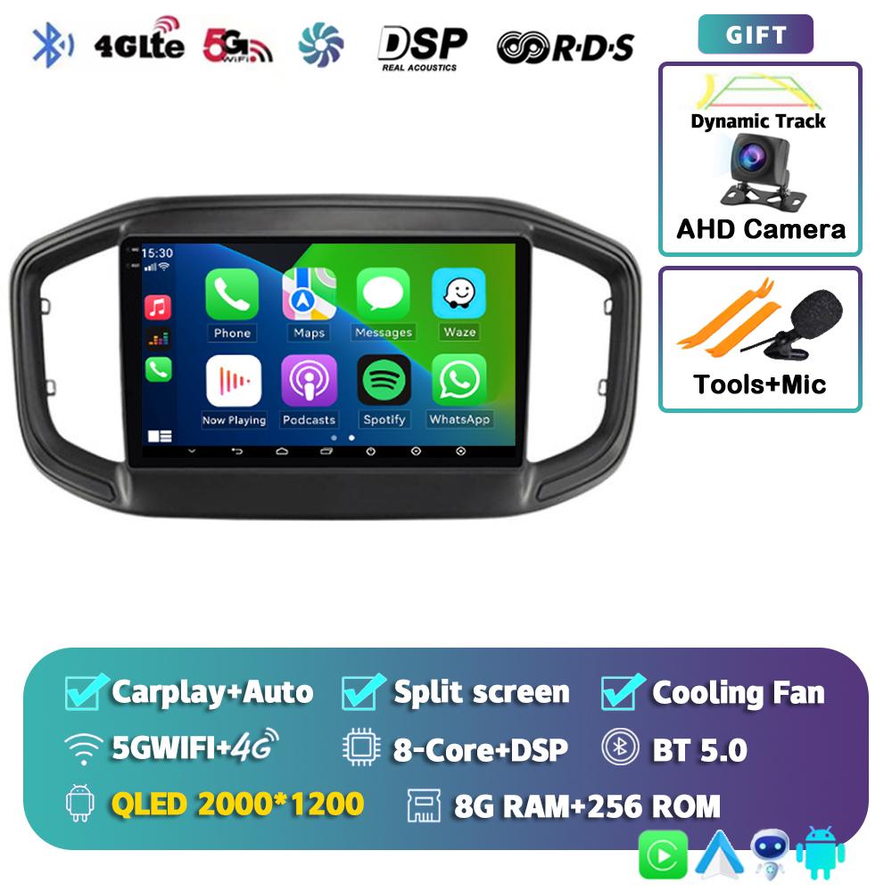 Android 14 Carplay Car Radio For Fiat Strada 2020 - 2021 Multimedia Video Player Navigation GPS Stereo 2Din DVD 360 Camera DSP